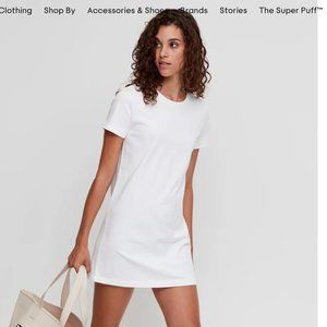 Aritzia - The Group Babaton Shirt Dress - White Alvena Dress